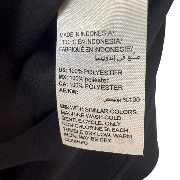 CHICO'S Black Ruffle Blouse Small (Chicos 1) Womens Top Long Sleeve Button Up - Picture 8 of 9